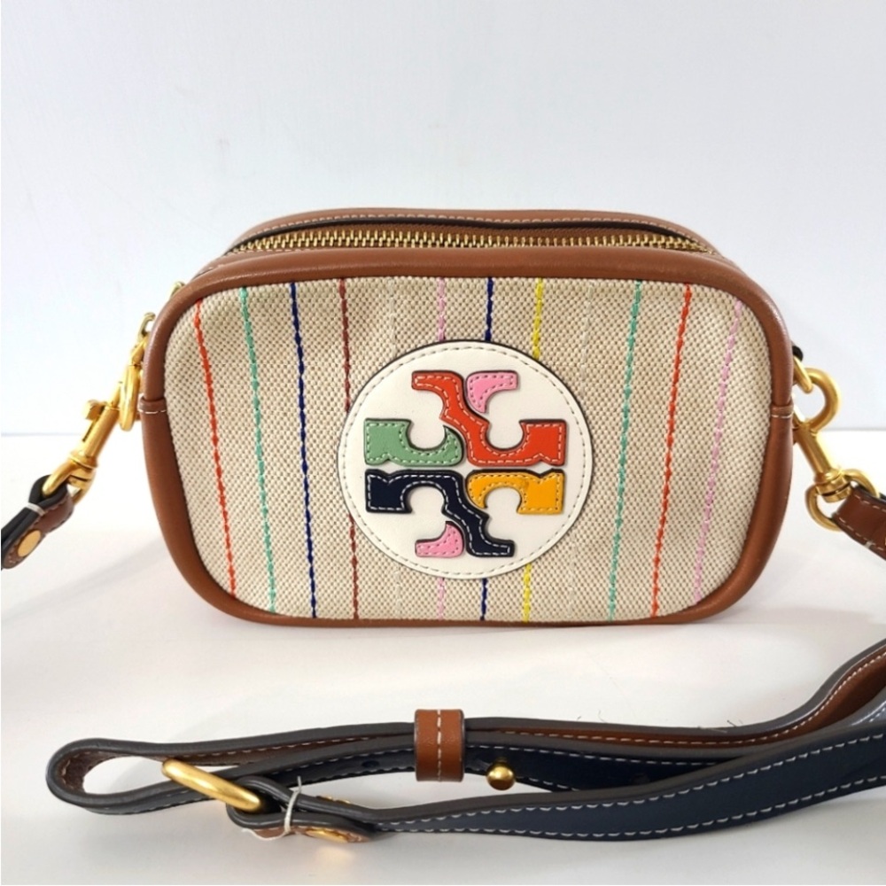 Tory Burch Perry Bombé Canvas Mini Crossbody